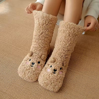 Soxxy™ Fuzzy Bear socks