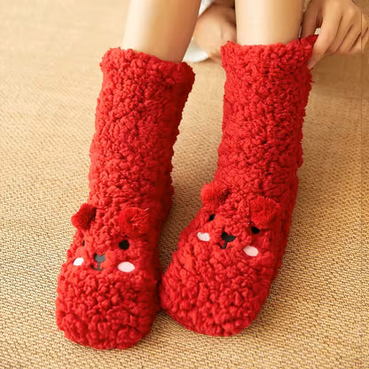 Soxxy™ Fuzzy Bear socks