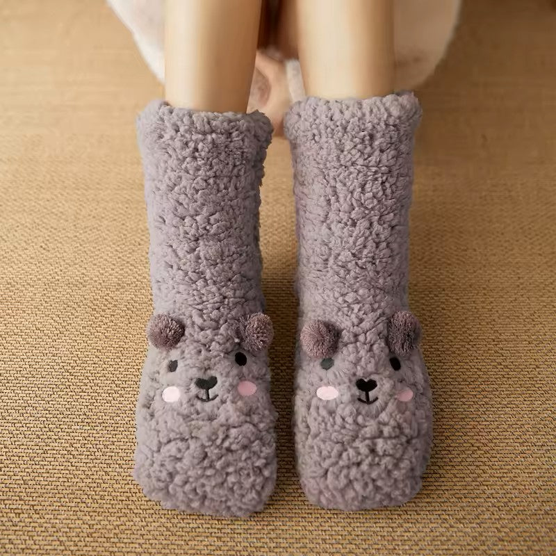 Soxxy™ Fuzzy Bear socks