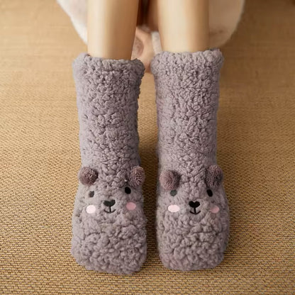 Soxxy™ Fuzzy Bear socks